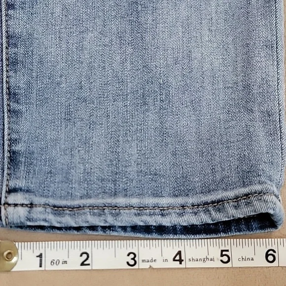 Kut from the Kloth Distressed BARDOT Crop Skinny Boyfriend Jeans Size 4 EUC - Picture 14 of 16